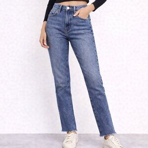 Madewell Perfect Vintage Jean Size 25 High Rise Straight Medium Wash Denim